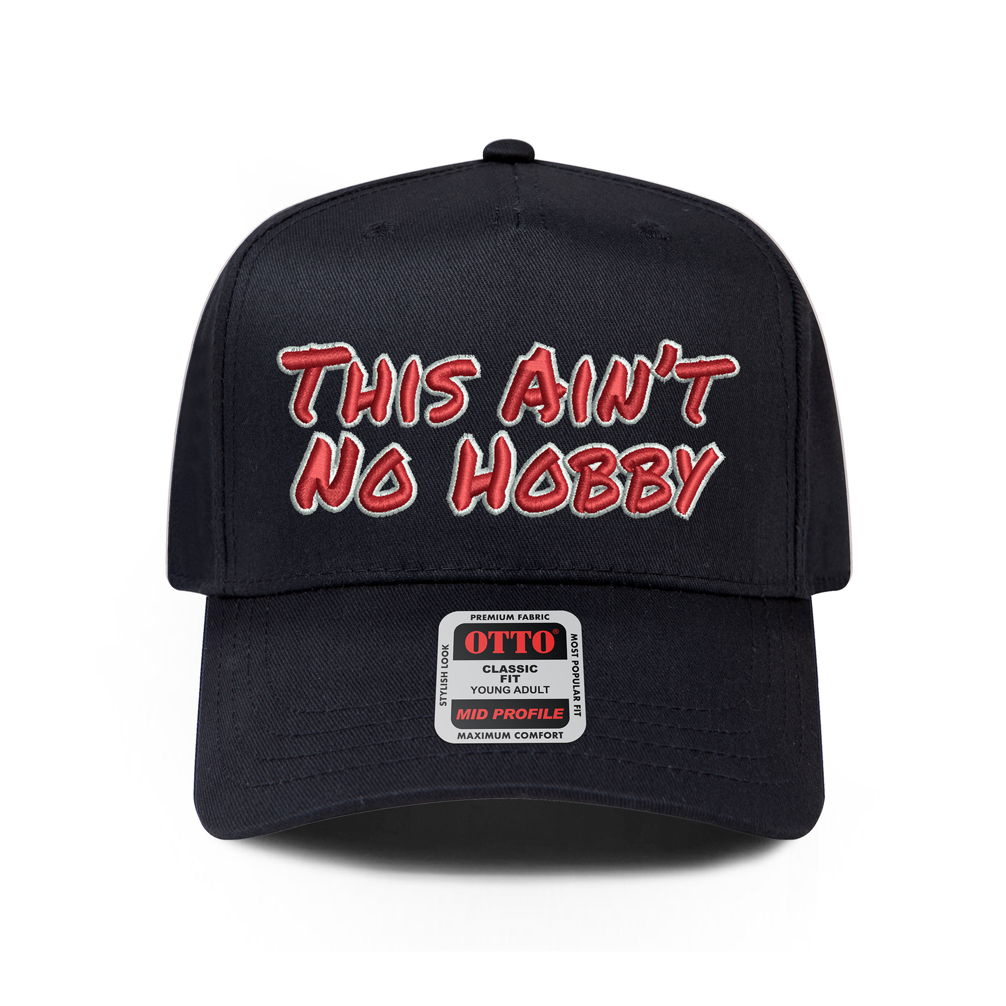 THIS AIN'T NO HOBBY - 5 PANEL SNAPBACK (BLACK)