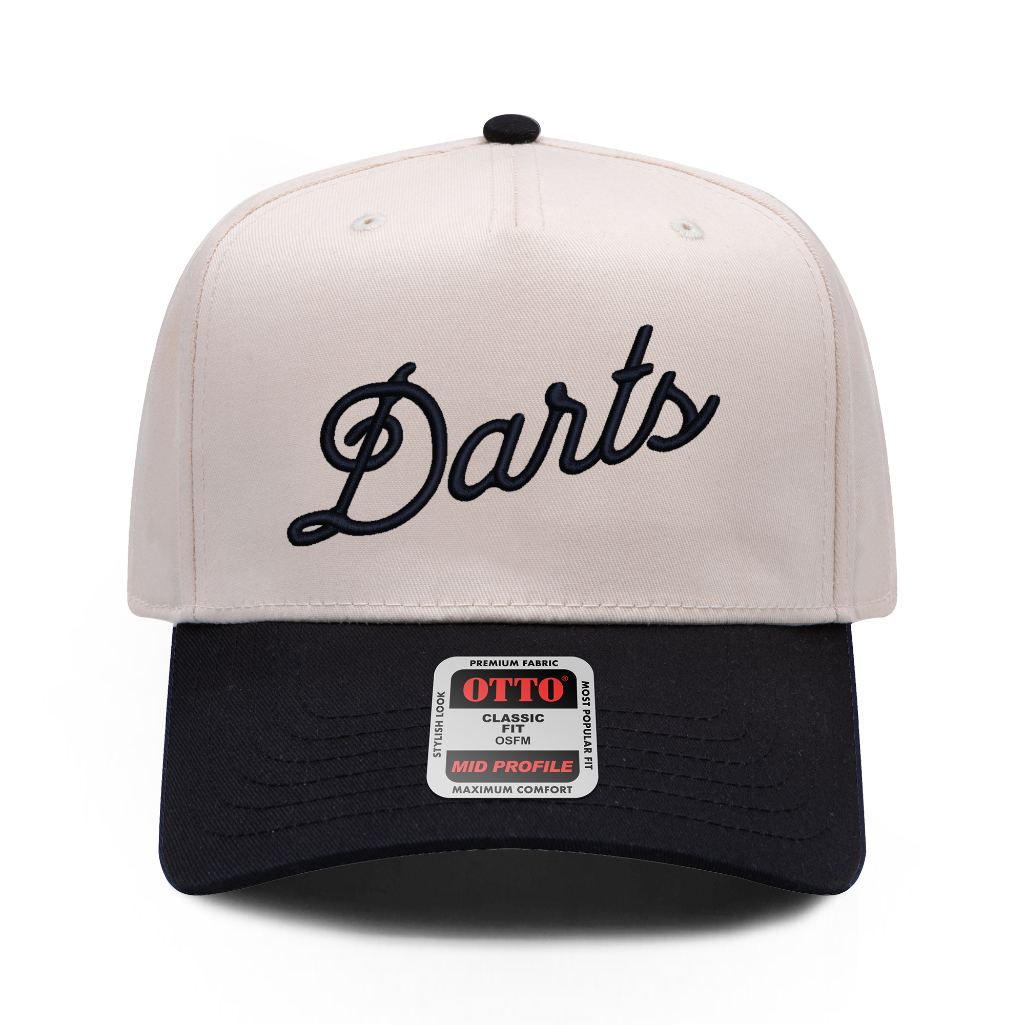DARTS SCRIPT - 5 PANEL SNAPBACK (NVY/NTRL)