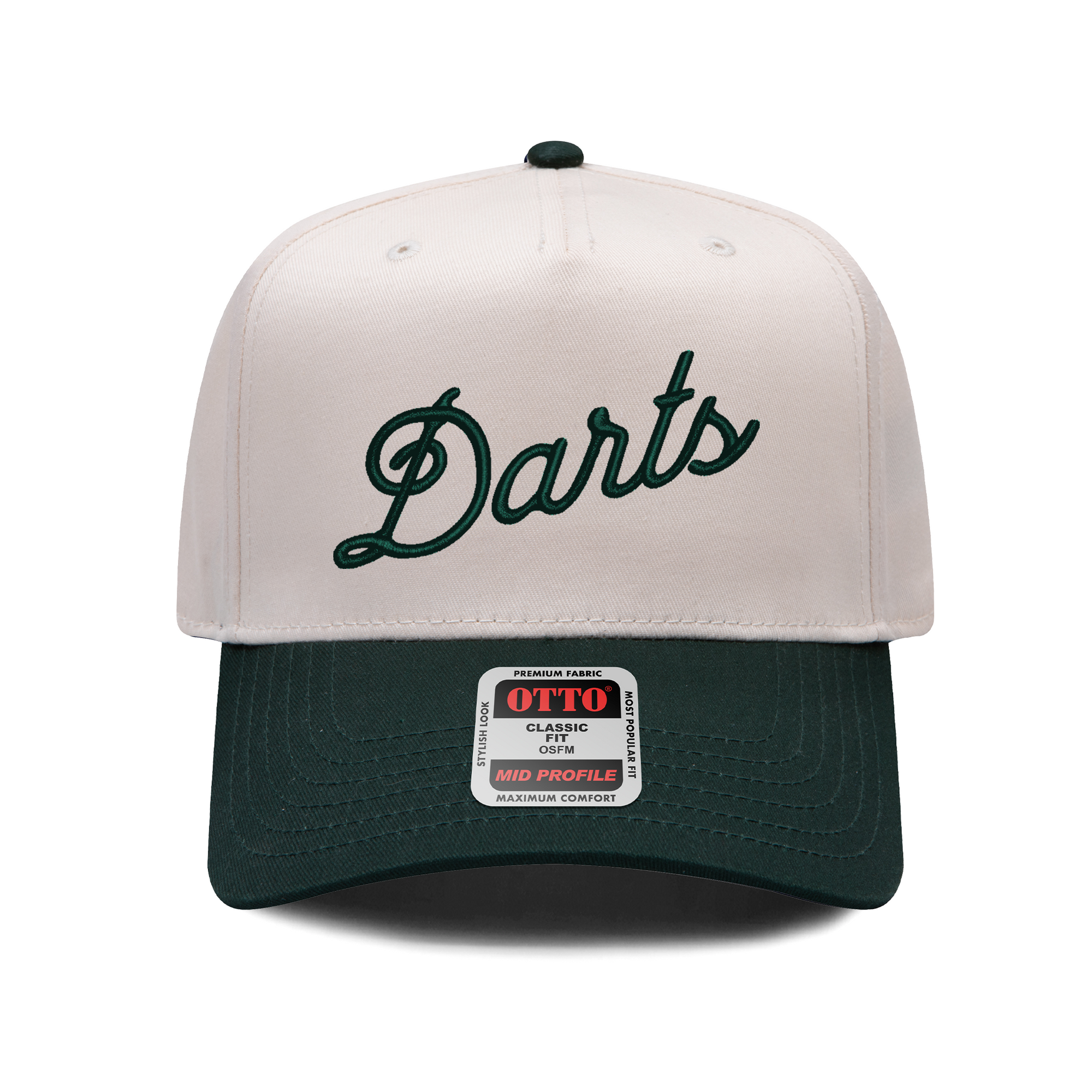 DARTS SCRIPT - 5 PANEL SNAPBACK (NVY/NTRL)