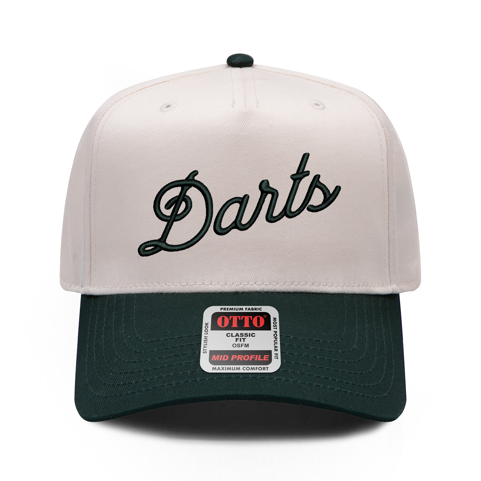 DARTS SCRIPT - 5 PANEL SNAPBACK (BLK/NTRL)