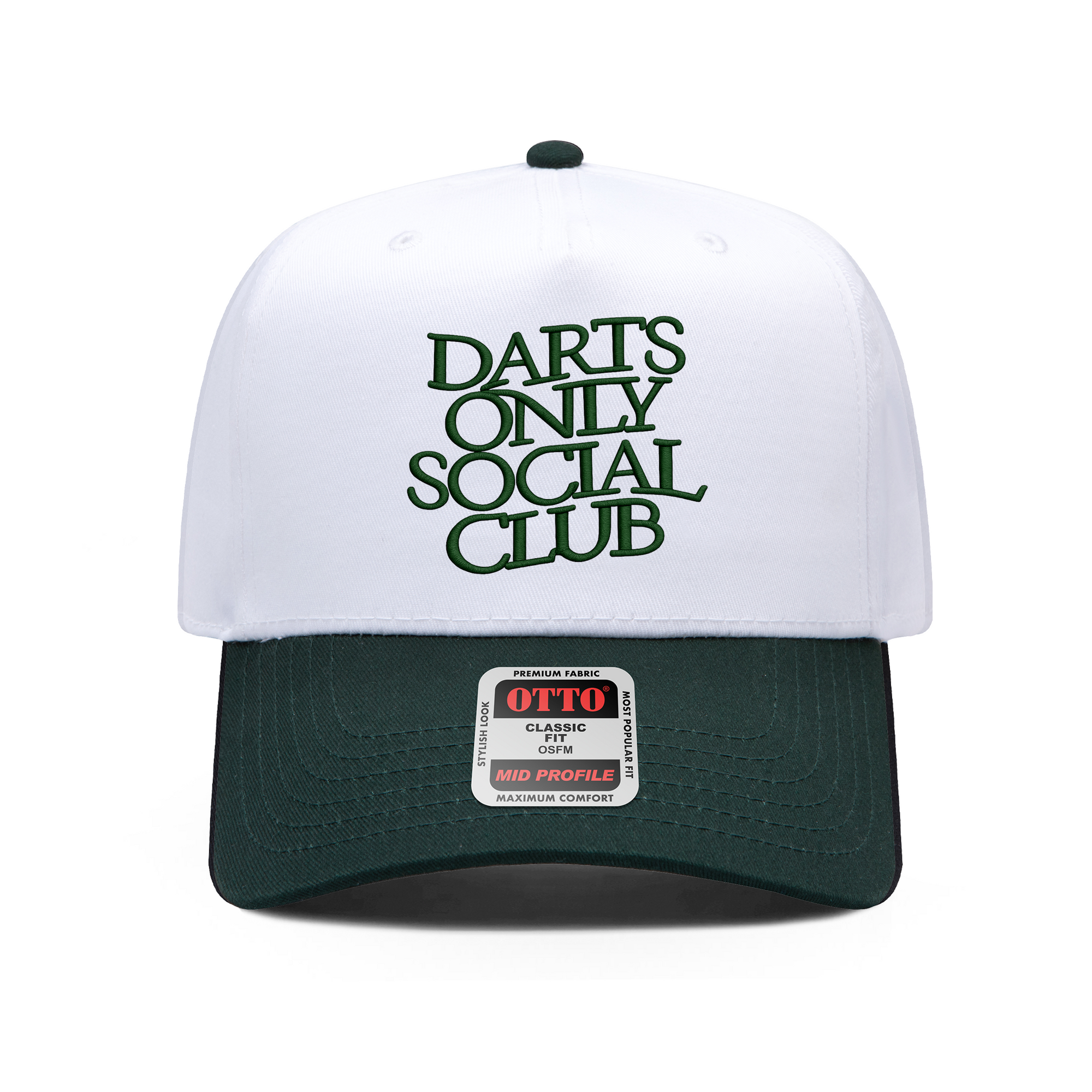 DARTS ONLY SOCIAL CLUB  - 5 PANEL (GREEN/NATURAL)